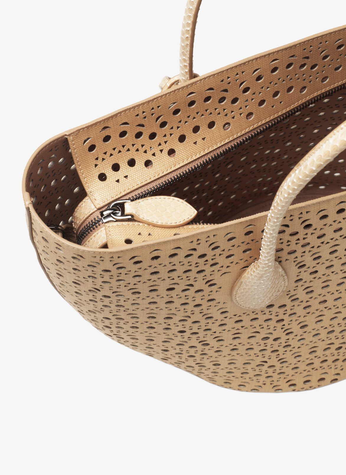 SMALL BAG PAILLE+ELAP MIN VIENN VAG MORDORE ALAÏA SMALL BAG PAILLE+ELAP MIN VIENN VAG MORDORE BRONZO